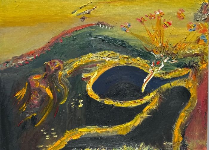 Untitled, 30*40cm Huile sur Toile — Paolo